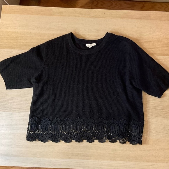 Black Cropped Sweater - Picture 4 of 4